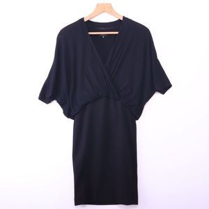 BABATON Drop Shoulder Black Dress